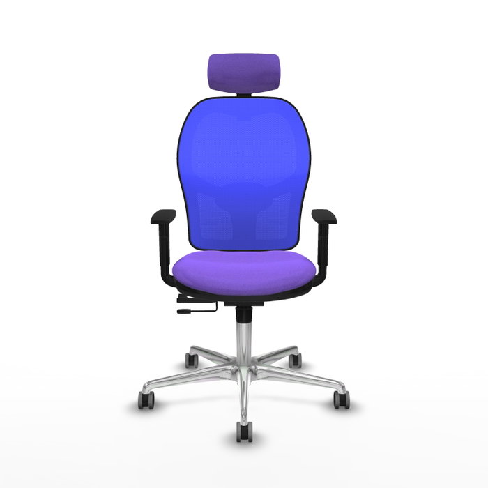 PIQUERAS Y CRESPO Silla de oficina Jorquera con mecanismo Sincro/Traslack, Azul y Lila PIQUERAS Y CRESPO Silla de oficina Jorquera con mecanismo Sincro/Traslack, Azul y Lila