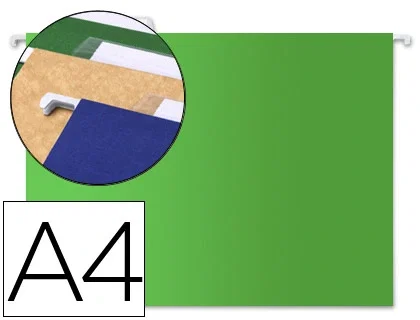 Liderpapel Carpeta colgante A4 verde Liderpapel Carpeta colgante A4 verde