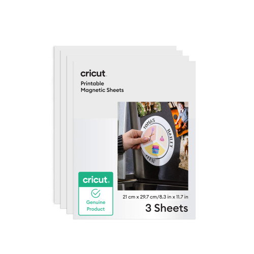Cricut Láminas magnéticas imprimibles A4 (3 unidades) Blanco Cricut Láminas magnéticas imprimibles A4 (3 unidades) Blanco