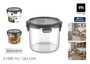 La Mediterranea Tarro Boro Hermético Redondo 1000ml