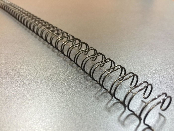 FELLOWES Canutillo Metal Wire-O 10 mm Negro (34 anillas paso 3:1)