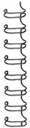 Canutillo Metal Wire-O Fellowes (34 Anillas Paso 3:1) 10 Mm Negro Caja De 100