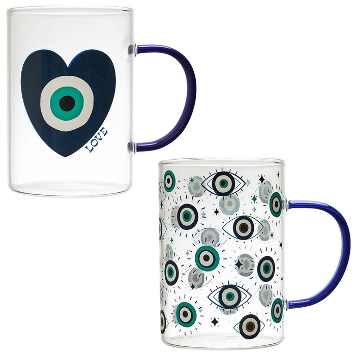 Home Deco Factory Taza de Vidrio Luxor 300 ml