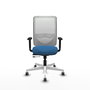 PIQUERAS Y CRESPO Silla de oficina Zulema Azul claro/Blanco