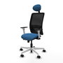 PIQUERAS Y CRESPO Silla de oficina Zulema Azul claro y Negro