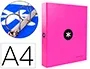 Antartik Carpeta 4 Anillas 40 mm Mixtas Antartik A4 Forrada Color Rosa Antartik Carpeta 4 Anillas 40 mm Mixtas Antartik A4 Forrada Color Rosa