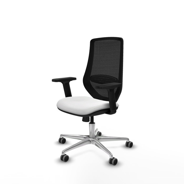 PIQUERAS Y CRESPO Silla de oficina Mardos con mecanismo Sincro, Blanco y Negro PIQUERAS Y CRESPO Silla de oficina Mardos con mecanismo Sincro, Blanco y Negro