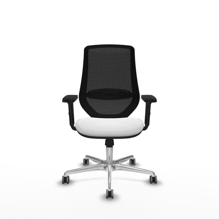 PIQUERAS Y CRESPO Silla de oficina Mardos con mecanismo Sincro, Blanco y Negro PIQUERAS Y CRESPO Silla de oficina Mardos con mecanismo Sincro, Blanco y Negro