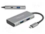 DeLOCK 63261 Hub USB Externo 10 Gbps con 3x USB Tipo-A y 1x USB Tipo-C