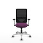 PIQUERAS Y CRESPO Silla de oficina Zulema con Mecanismo Sincro, Morado y Negro