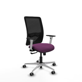 PIQUERAS Y CRESPO Silla de oficina Zulema con Mecanismo Sincro, Morado y Negro