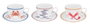 DKD Home Decor Conjunto de Taza y Plato de Porcelana AIGUABLAVA Surtido