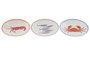 DKD Home Decor Set Tazas Aiguablava Mediterraneo Porcelana 6 Unidades Multicolor 6 x 5 x 8.5 cm
