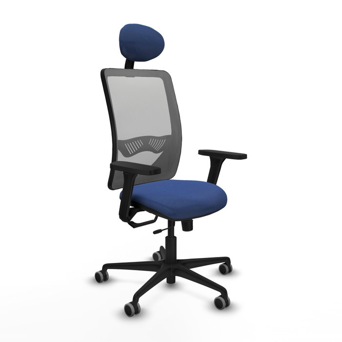PIQUERAS Y CRESPO Silla de oficina Zulema con Mecanismo Sincro/Traslack, Azul marino y Gris PIQUERAS Y CRESPO Silla de oficina Zulema con Mecanismo Sincro/Traslack, Azul marino y Gris