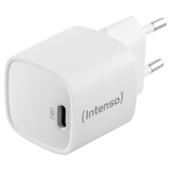 Intenso W30C² GaN Cargador de Pared USB-C 30W Blanco Intenso W30C² GaN Cargador de Pared USB-C 30W Blanco