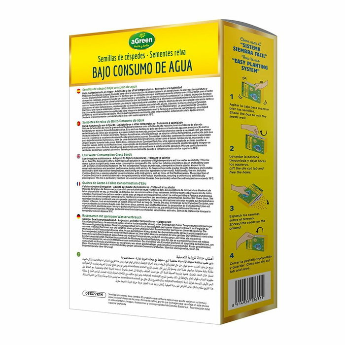 Agreen Césped bajo consumo de agua 1 kg Agreen Césped bajo consumo de agua 1 kg