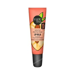 ORGANIC SHOP Bálsamo Labial Protección Suave SPF 15 con Vitamina E y Extracto de Melocotón