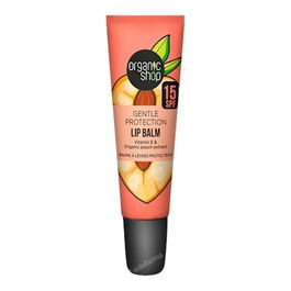 ORGANIC SHOP Bálsamo Labial Protección Suave SPF 15 con Vitamina E y Melocotón, 10 ml