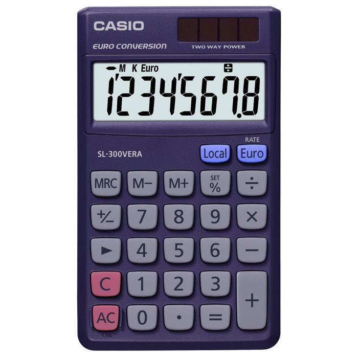 Casio SL-300VERA Calculadora de Bolsillo 8 Dígitos