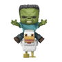 Mattel Peluche Chicken Jockey Minecraft Jnc44 con figura Baby Zombi y 3 accesorios faciales intercambiables