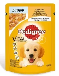 Mars Pedigree Bolsitas Comida Húmeda para Perros Junior, Pollo y Arroz, Pack de 4 x 100 g - 13x4x100