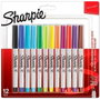 Sharpie Rotuladores Permanentes Punta Ultrafina Surtidos de 12 Unidades