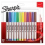 Sharpie Rotuladores Permanentes Punta Ultrafina Surtidos de 12 Unidades