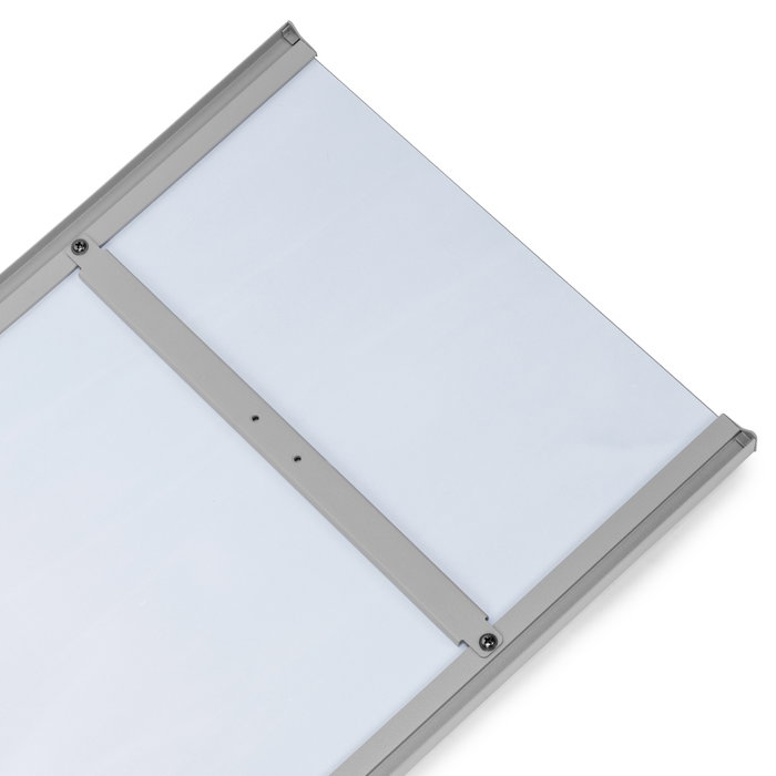 Emuca Espejo extraíble para interior de armario, Acero y Plástico y Cristal, Pintado aluminio