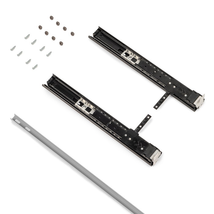 Emuca Espejo extraíble para interior de armario, Acero y Plástico y Cristal, Pintado aluminio