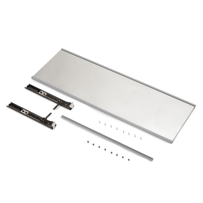 Emuca Espejo extraíble para interior de armario, Acero y Plástico y Cristal, Pintado aluminio