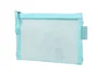 Liderpapel Bolsa Zipper Bag Poliéster Transpirable Multiusos DIN A6 Azul Pastel 110x200x3 mm