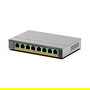 NETGEAR GS108EP Switch Gestionado L2/L3 de 8 Puertos Gigabit PoE+ con 62W, Easy Smart, Desktop o Montaje en Pared, Gris Metal