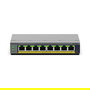 NETGEAR GS108EP Switch Gestionado L2/L3 de 8 Puertos Gigabit PoE+ con 62W, Easy Smart, Desktop o Montaje en Pared, Gris Metal