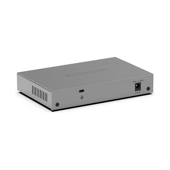 NETGEAR GS108EP Switch Gestionado L2/L3 de 8 Puertos Gigabit PoE+ con 62W, Easy Smart, Desktop o Montaje en Pared, Gris Metal