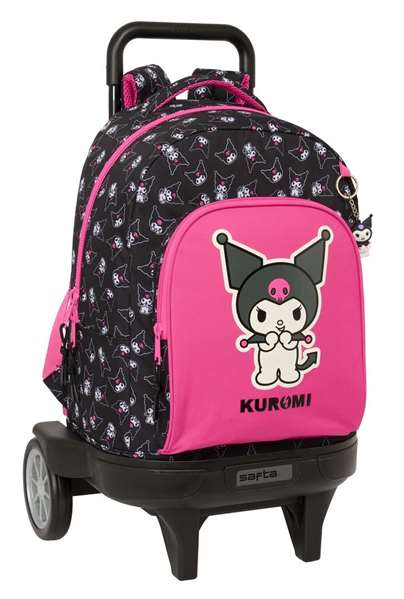 Safta Mochila Kuromi Grande Compacta Extensible con Ruedas 33x45x22 cm