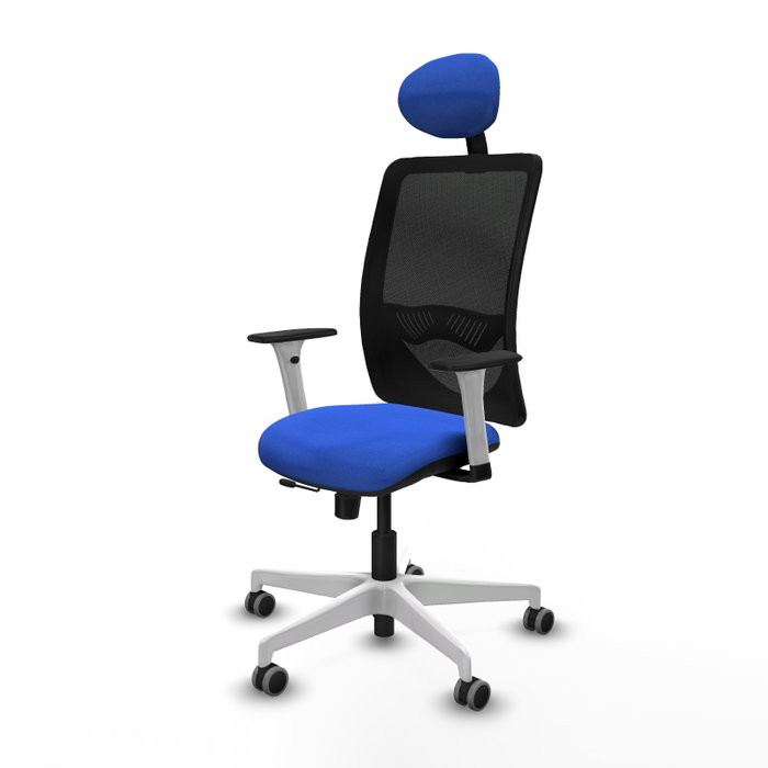 PIQUERAS Y CRESPO Silla de oficina Zulema Azul con mecanismo Sincro/Traslack