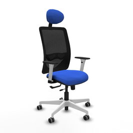 PIQUERAS Y CRESPO Silla de oficina Zulema Azul con mecanismo Sincro/Traslack