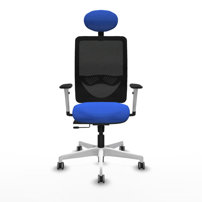 PIQUERAS Y CRESPO Silla de oficina Zulema Azul con mecanismo Sincro/Traslack