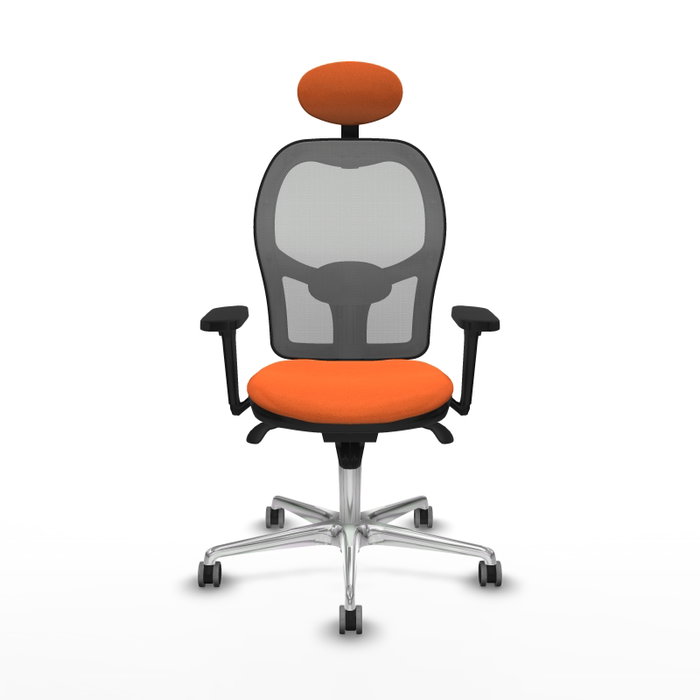 PIQUERAS Y CRESPO Silla de oficina Jorquera Naranja y Gris