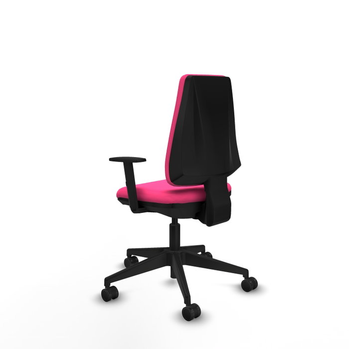 PIQUERAS Y CRESPO Silla de oficina Elche Rosa con mecanismo Contacto permanente