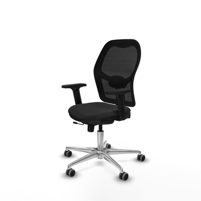 PIQUERAS Y CRESPO Silla de oficina Jorquera con mecanismo Sincro/Traslack en Similpiel Negro