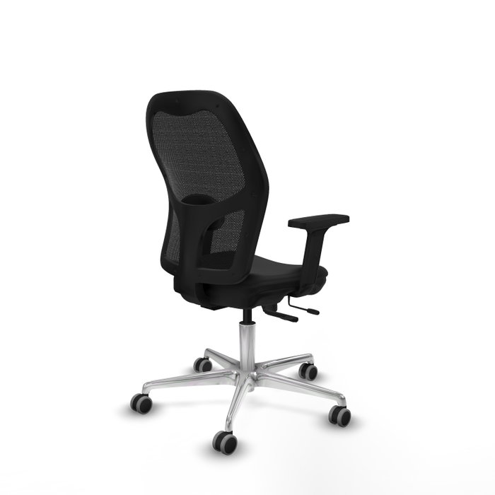 PIQUERAS Y CRESPO Silla de oficina Jorquera con mecanismo Sincro/Traslack en Similpiel Negro