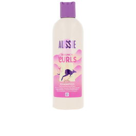 Aussie Bouncy Curls Champú Hidratante para Rizos 300 ml - Sin Sulfatos ni Siliconas, Vegano, Envase de Plástico 100% Reciclado