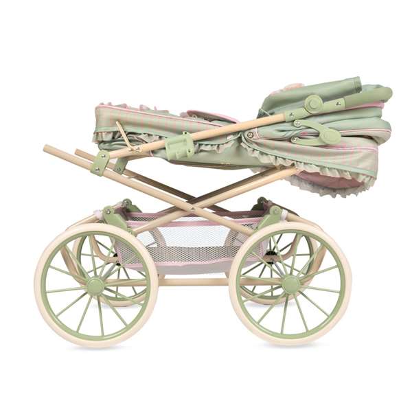 Botanic - Coche Reborn Plegable con Sombrilla y Bolso para Muñecas de hasta 55 cm - Español e Inglés