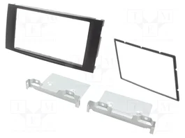 ACV Bastidor de montaje de radio para VW 2 DIN negro