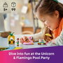 LEGO Friends Fiesta de Piscina con Flamenco y Unicornio 42658