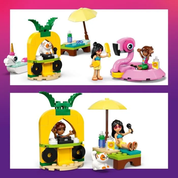 Lego Friends 42658 Fiesta en la Piscina con Flotadores de Unicornio y Flamenco, Juego de Construcción para Niños y Niñas a partir de 5 Años