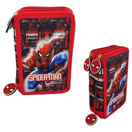 MANENTI Plumier Hero Spiderman Marvel triple 20x13,5x6,5cm