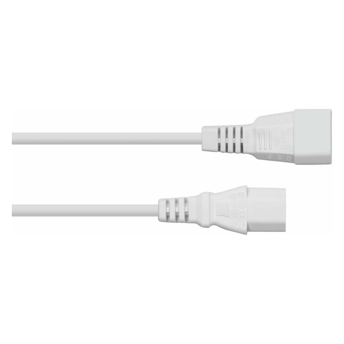 Kabelmeister Cable de extensión C14 a C13, 1m, blanco