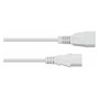 Kabelmeister Cable de extensión C14 a C13, 1m, blanco